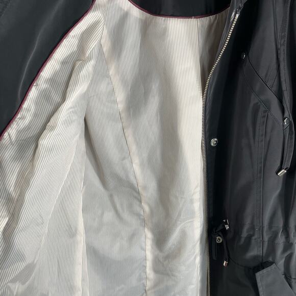 Charter Club  Black Water-Resistant Hooded Anorak Jacket Womens Petite S - Picture 6 of 8